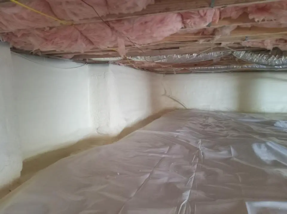 Crawl space encapsulation with closed-cell spray foam for Attic Insulation in Haines City